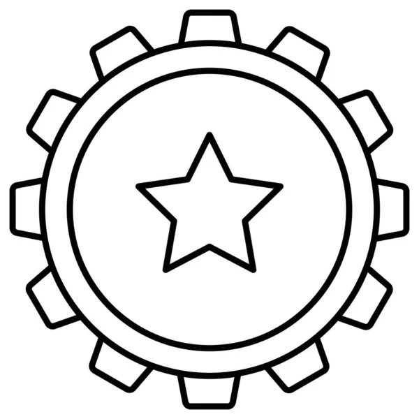 Σήμα Star Οποίο Μπορεί Εύκολα Τροποποιήσει Επεξεργαστεί — Φωτογραφία Αρχείου