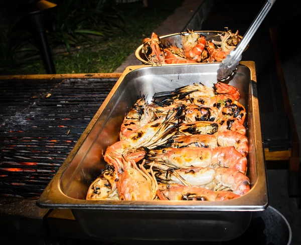 Shirmp a la parrilla listo para servir — Foto de Stock