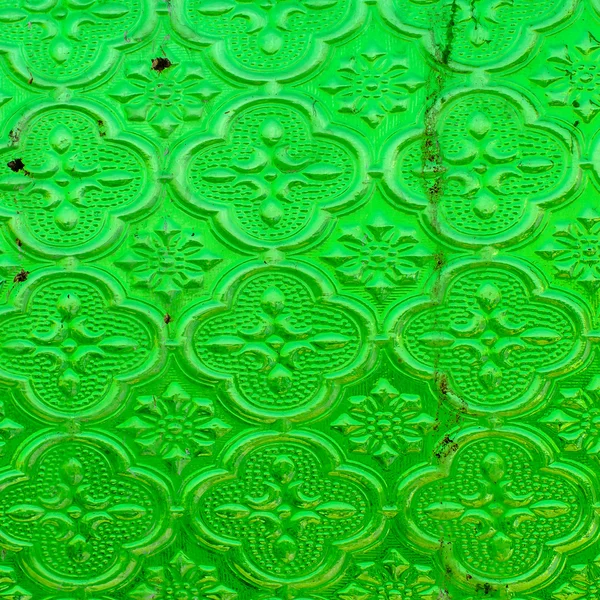 Old and dirty green textured window pane — Stock Photo, Image