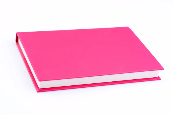 Pink book on isolated — Zdjęcie stockowe