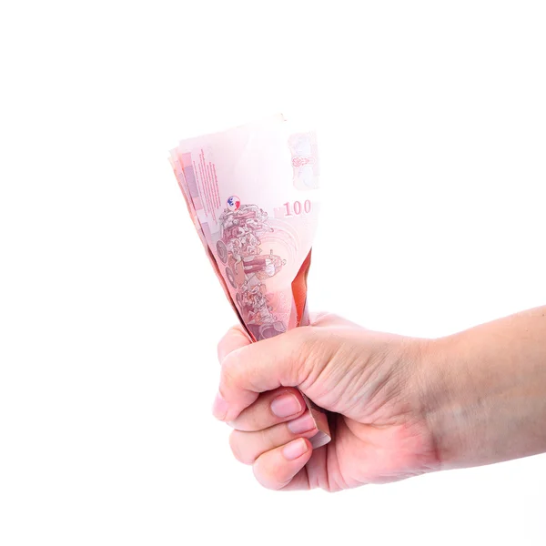 Thai money in your hand. — Stock Photo, Image