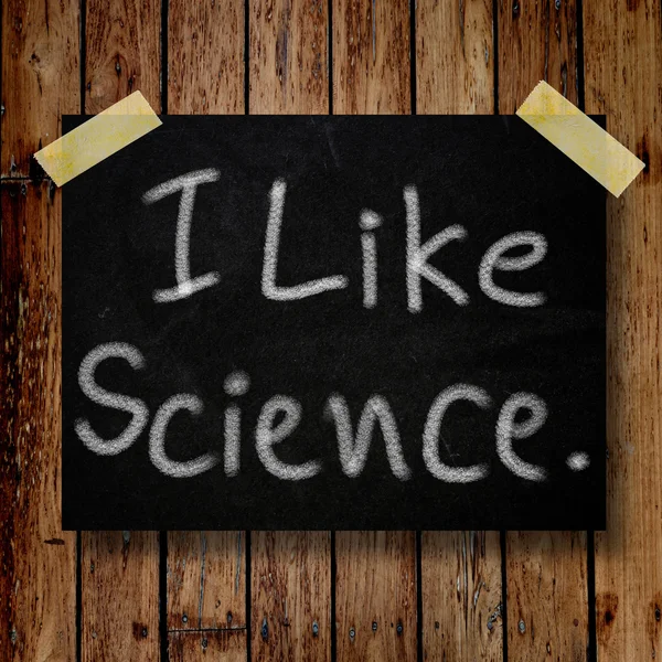 Ben mesaj notu ahşap arka plan bilim gibi