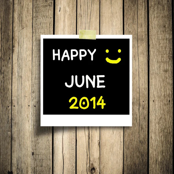 Happy 2014 message grunge wooden background — Stock Photo, Image