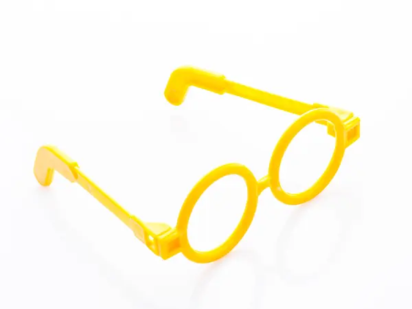 Yellow glasses on white background. — Stock Photo, Image