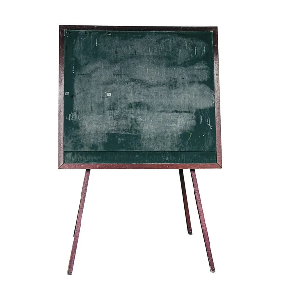 Old blackboard on white with clipping path — Stock Photo, Image