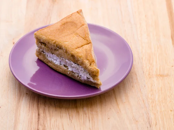 Kávový krém Šifon dort — Stock fotografie
