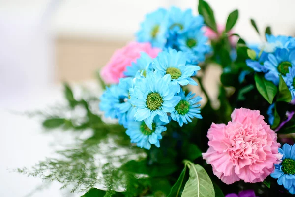 Blue flowers bouquet — Stock Photo, Image