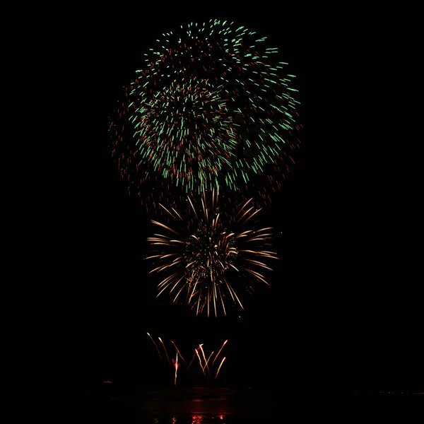 Feu d'artifice sur la plage de Hua Hin — Photo