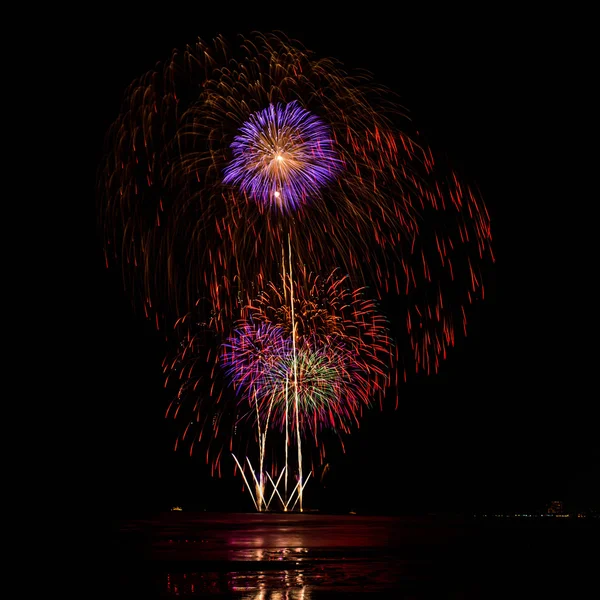 Firework on Hua Hin beach — Stockfoto