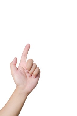 işaret, dokunmadan veya turuncu zemin üzerine basarak el