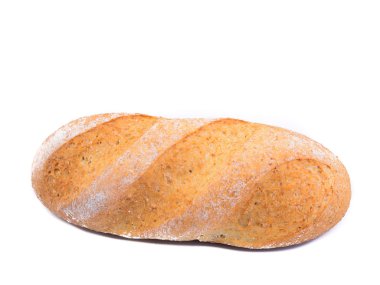 Beyaz arkaplanda ekmek 