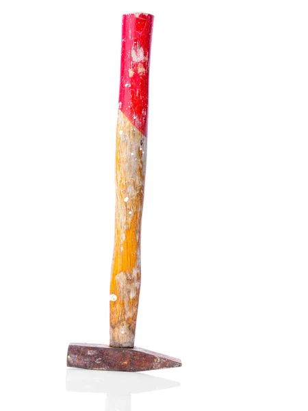 Old hammer isolated on a white background — Stock Photo, Image