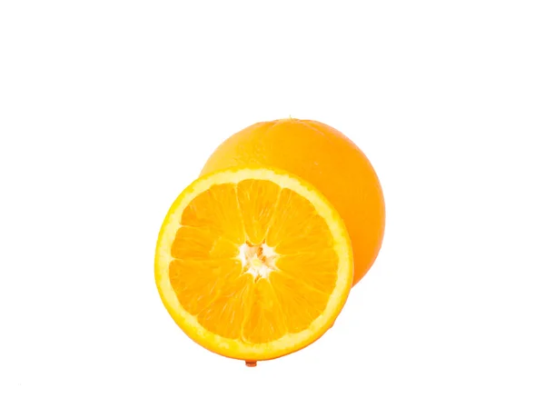 Jumătate portocaliu, izolat — Fotografie, imagine de stoc