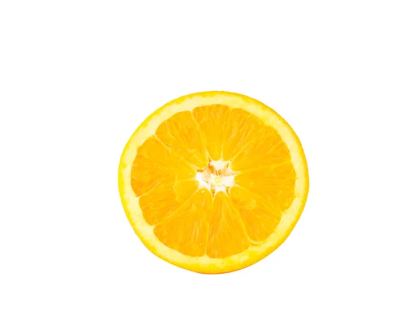 Half oranje, geïsoleerd — Stockfoto