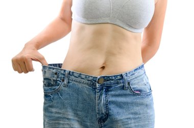 izole kadın büyük kot