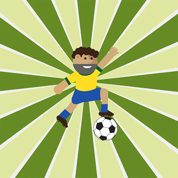 Футбол в Бразилии — стоковый вектор