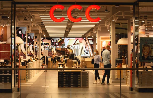 Poland Bydgoszcz September 2020 Accessories Store Logo Sign Ccc 鞋子和包 — 图库照片