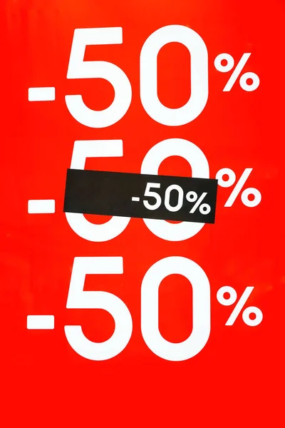 Cartaz Vermelho Guardado Black Friday Venda Temporada Compras Desconto Promoção — Fotografia de Stock