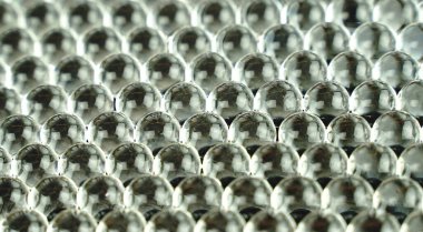 Jel şeffaf toplar. Polimer makro. Hidrojelin güzel geometrik ışık arkaplanı. Mükemmeliyetçilik kavramı