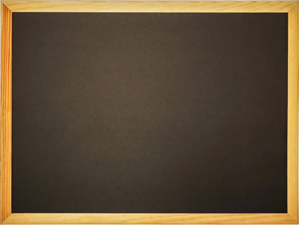 Black Board Wooden Frame Empty Place Your Text Background Mockup — Photo