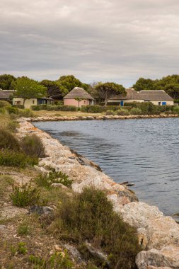 Le Barcare Fransa 'daki Lydia Gemi Önü' nün yan görüntüsü