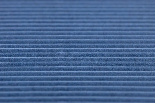 Background Made Blue Corrugated Cardboard Horizontal Stripes Shallow Depth Field — Stock Photo, Image