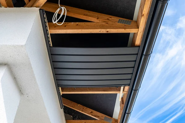 Der Soffit Wird Ohne Ordnungsgemäße Abstützung Form Eines Bogens Den — Stockfoto