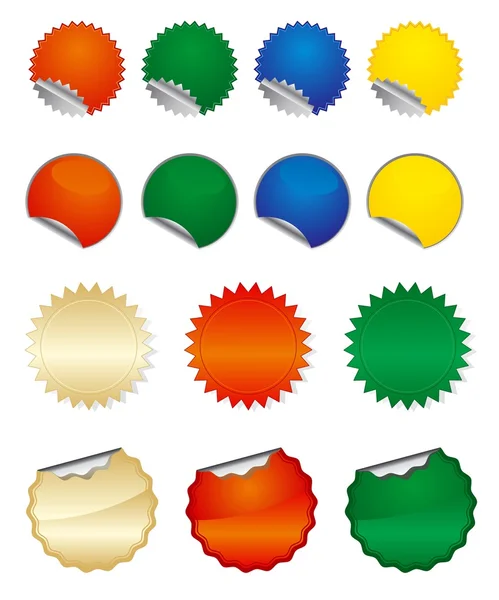 vektör Etiketler yuvarlak