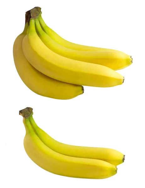 Beyaz arkaplanda izole edilmiş muz