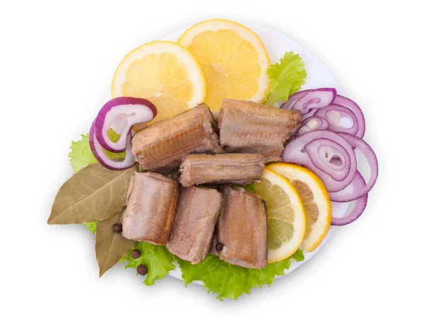 konserve saury ile kompozisyon