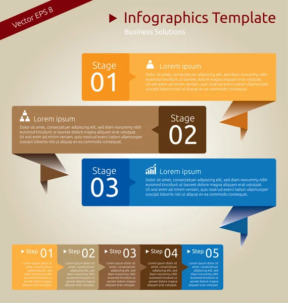 Infographics Template — Stock Vector