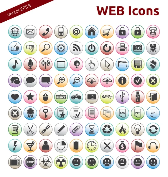 Iconos Web — Archivo Imágenes Vectoriales