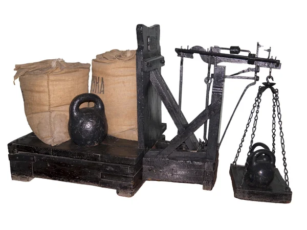 19 世纪之交的货物秤 — 图库照片