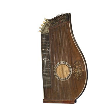 Zither-traditional a German musical instrument clipart