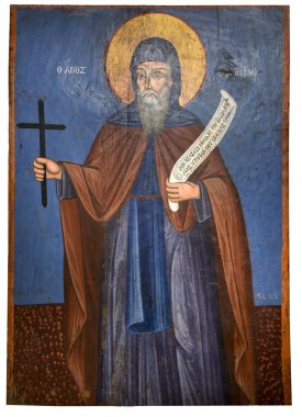 Girit panayia kera.island Manastırı antik kutsal kişilerin resmi