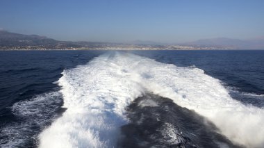 bir catamaran.rethymno izleme. Girit Adası