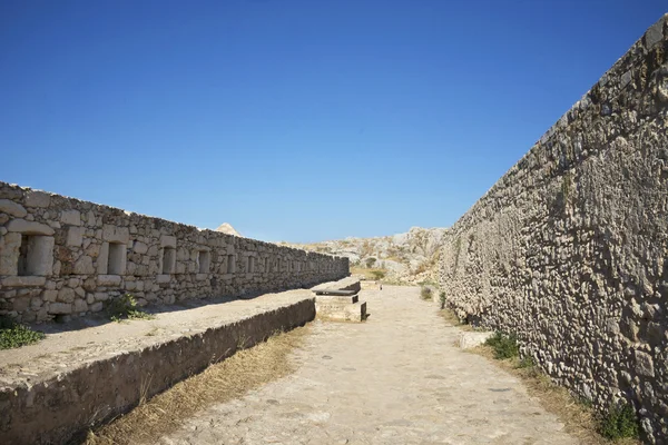 Vista de la fortaleza de Fortezz. Rethymno. Isla de Creta —  Fotos de Stock