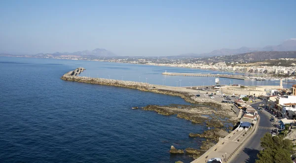 Vista de la ciudad de Rethymno desde la fortaleza de Fortezz — Foto de Stock