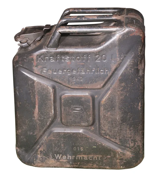 第二次世界大战以来德国毒气罐 — 图库照片