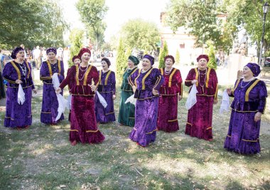 starocherkasskaya, Rusya Federasyonu-Ağustos 25 - kazak koro sings Ağustos