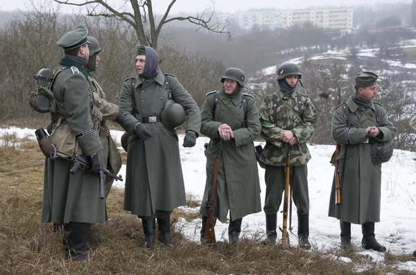 Rango de soldados fascistas alemanes — Foto de Stock
