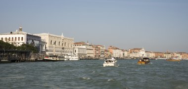 Görünüm piazza San marco tekne. Venedik. İtalya