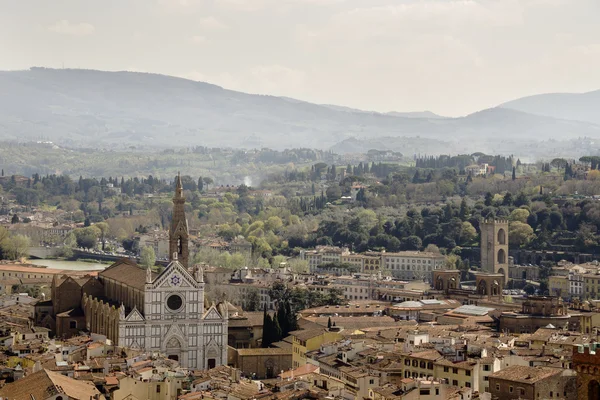 Widok z Florencji z hotelu campanile giotto — Zdjęcie stockowe