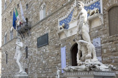 David és a hercules, a cacuc, a piazza della signoria