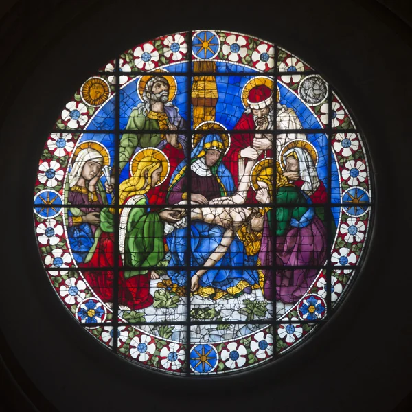 Пятнистый стеклянный собор. Флоренция — стоковое фото