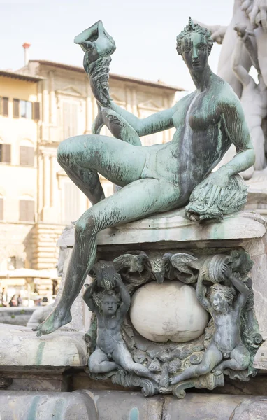Fontein van Neptunus. Florence — Stockfoto