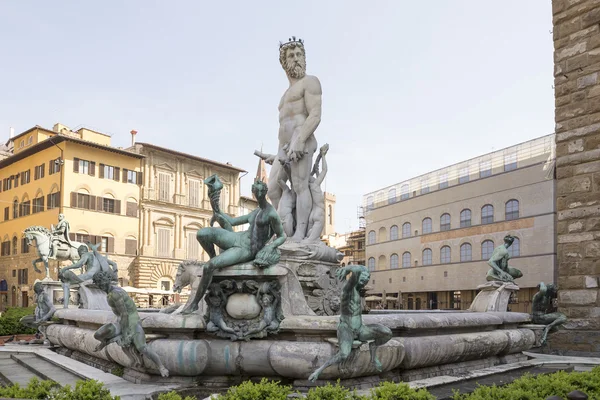 Fontein van Neptunus. Florence — Stockfoto