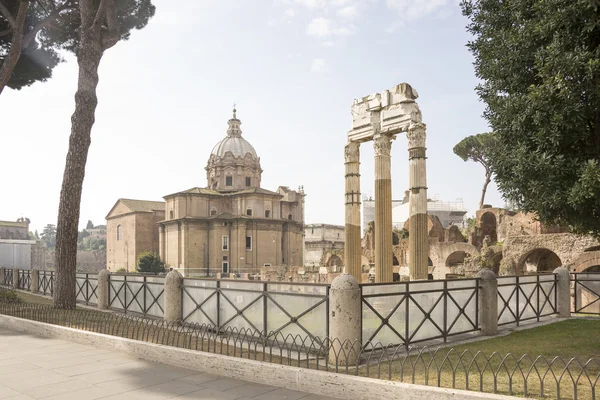 Roman Forum. Here there was the social life of the city. Rome — Stock Photo, Image