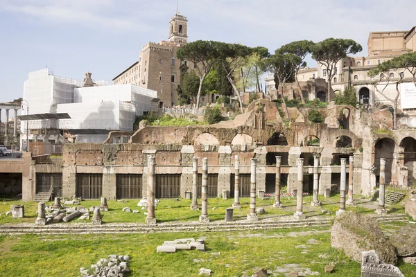 Foro Romano. Aquí estaba la vida social de la ciudad. Roma — Foto de Stock