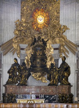 Chair of St. Peter, venerated as the throne of St. Peter (Bernin clipart